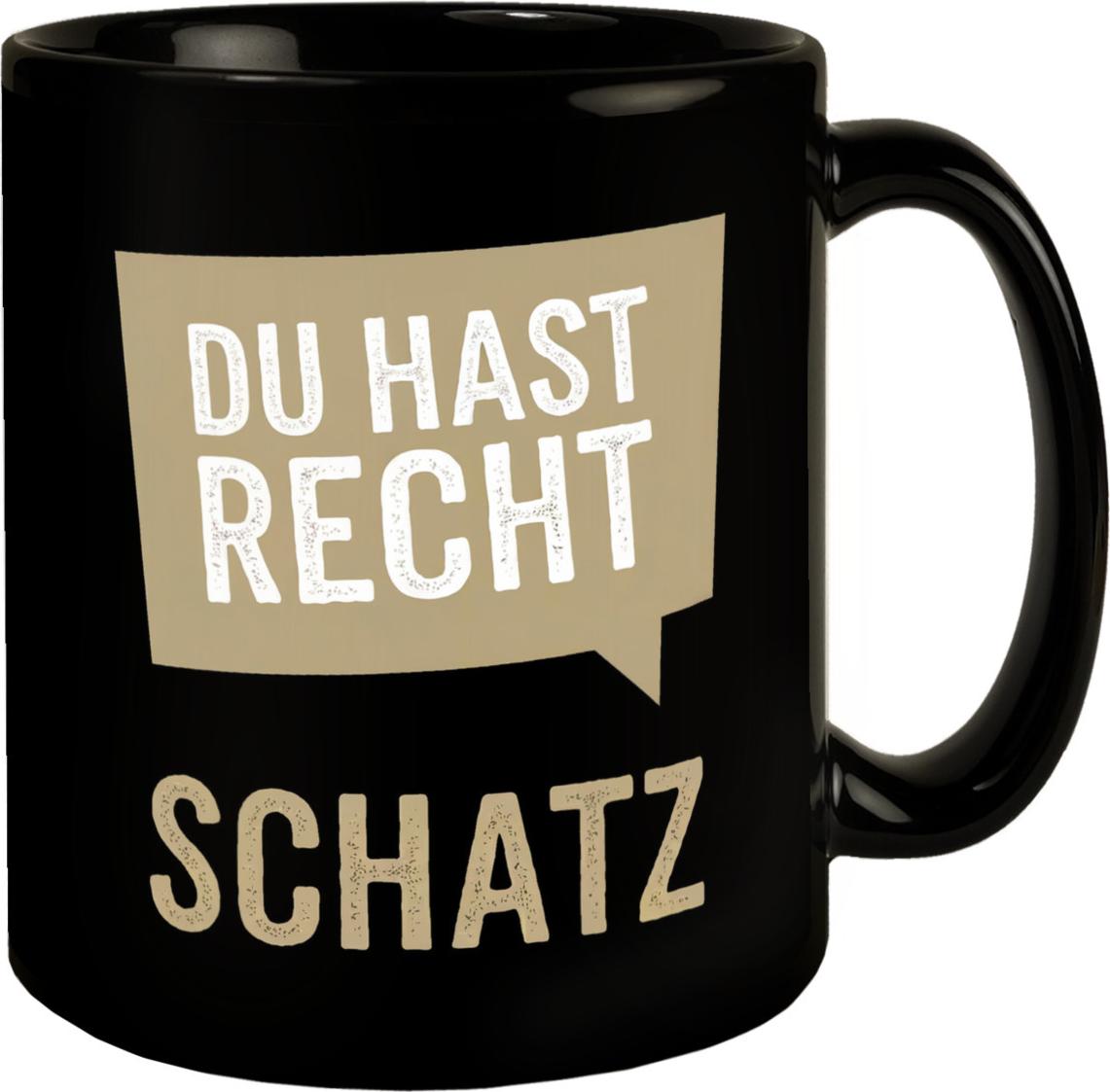 speecheese Du hast Recht Schatz Sprechblase Tasse