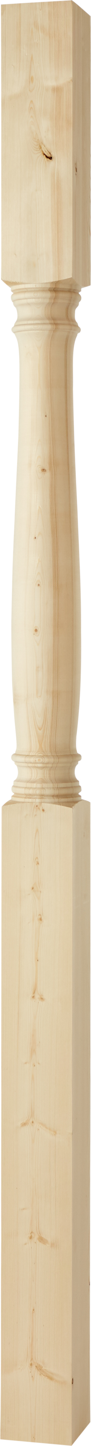 Nordingra Tra Pfosten aus nordischer Kiefer, gedrechselt 13 x 13 x 250 cm (127)