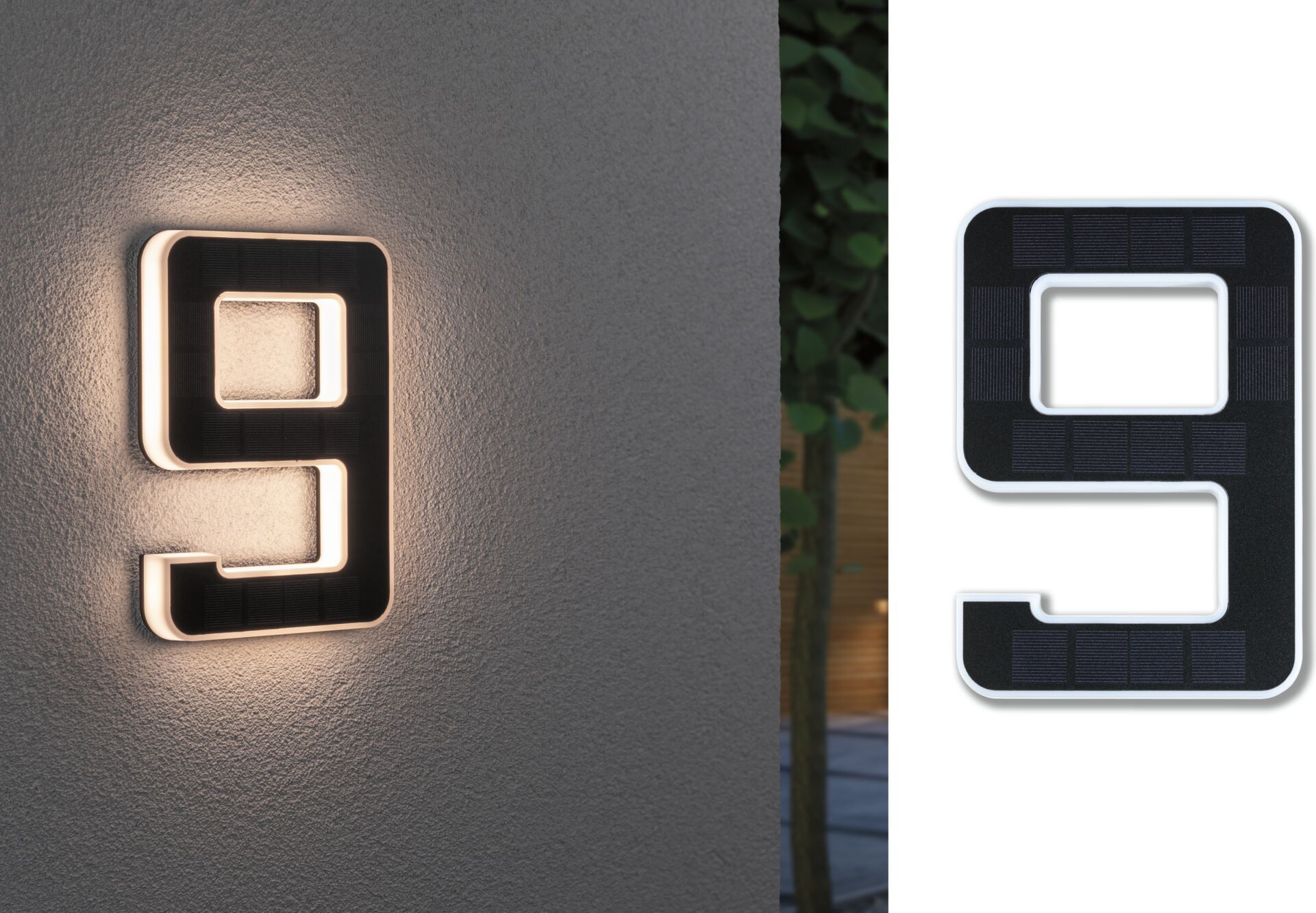 Paulmann Solar LED Hausnummernleuchte Nummer 9 79850