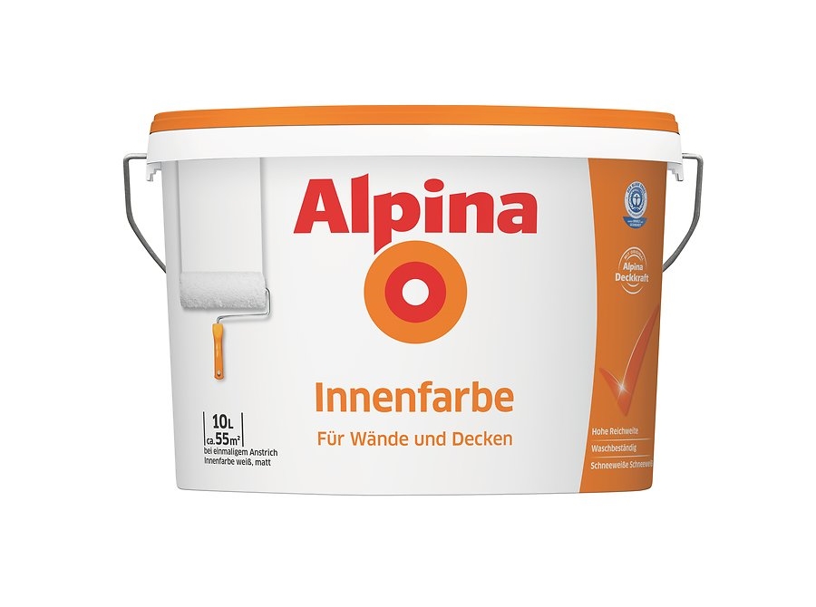 Alpina Wandfarbe »Alpinaweiß Das Original«, 10 Liter matt, für