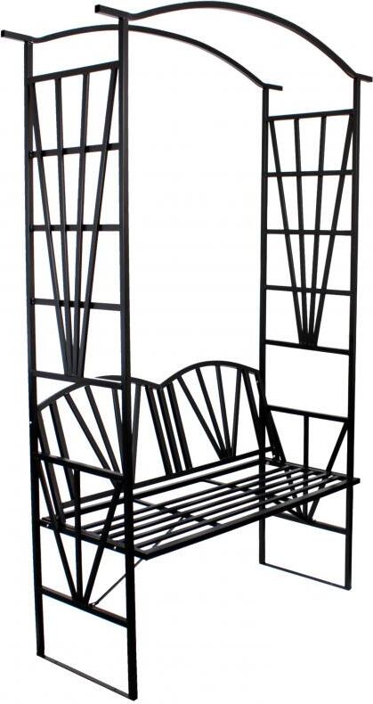 MARTOM Gartenpergola Mit Bank 114 X 45 X 208 Cm Perg-N6085 PERG_N6085