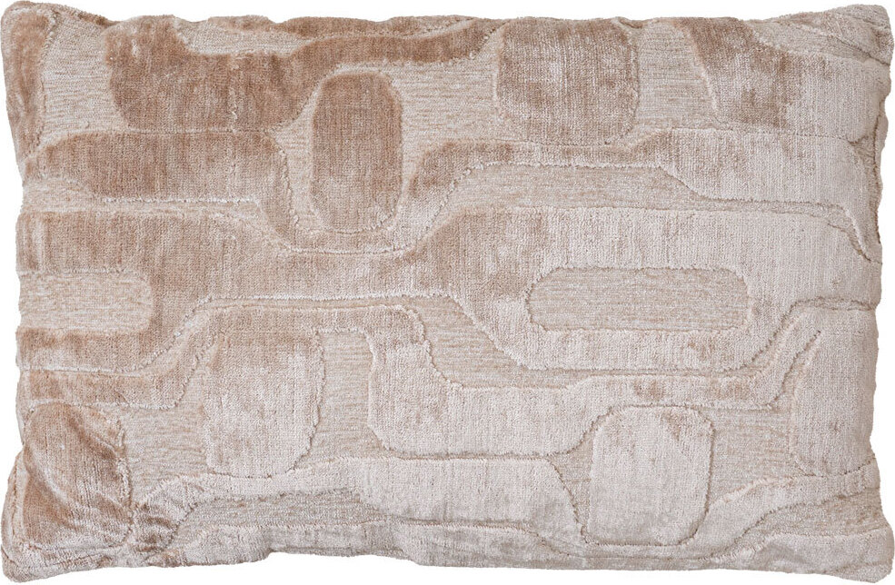 Home67 Kissen 'liegt' Lies-Design dekorativ mit Muster und Höhenunterschieden 40 x 60 cm