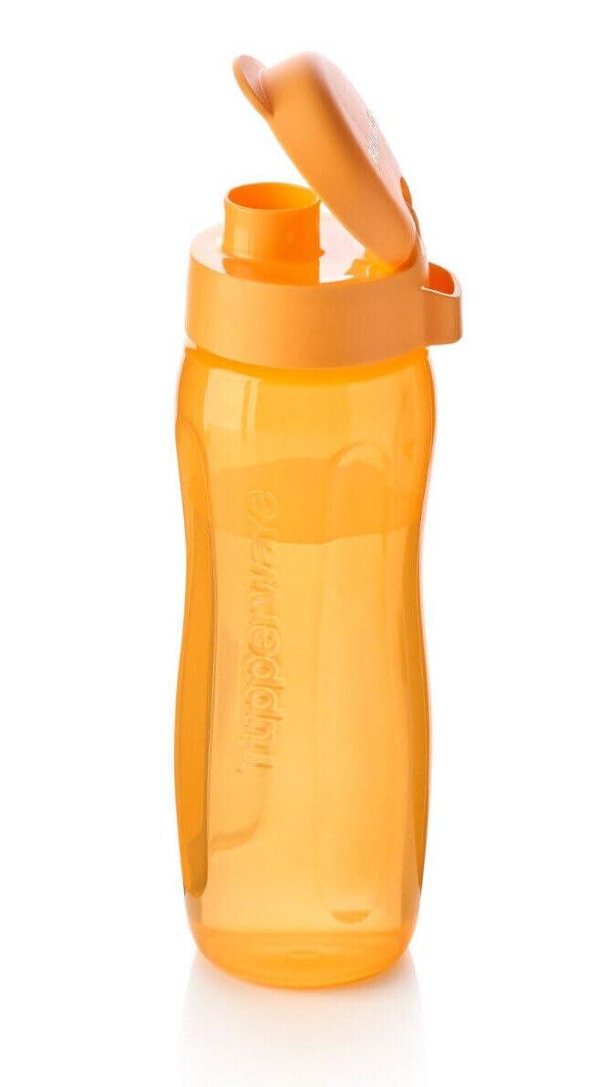 Tupperware to Go Eco 500 ml orange Eco Easy Flip Top Trinkflasche EcoEasy für Kohlensäure Aqua Slim Aquaslim