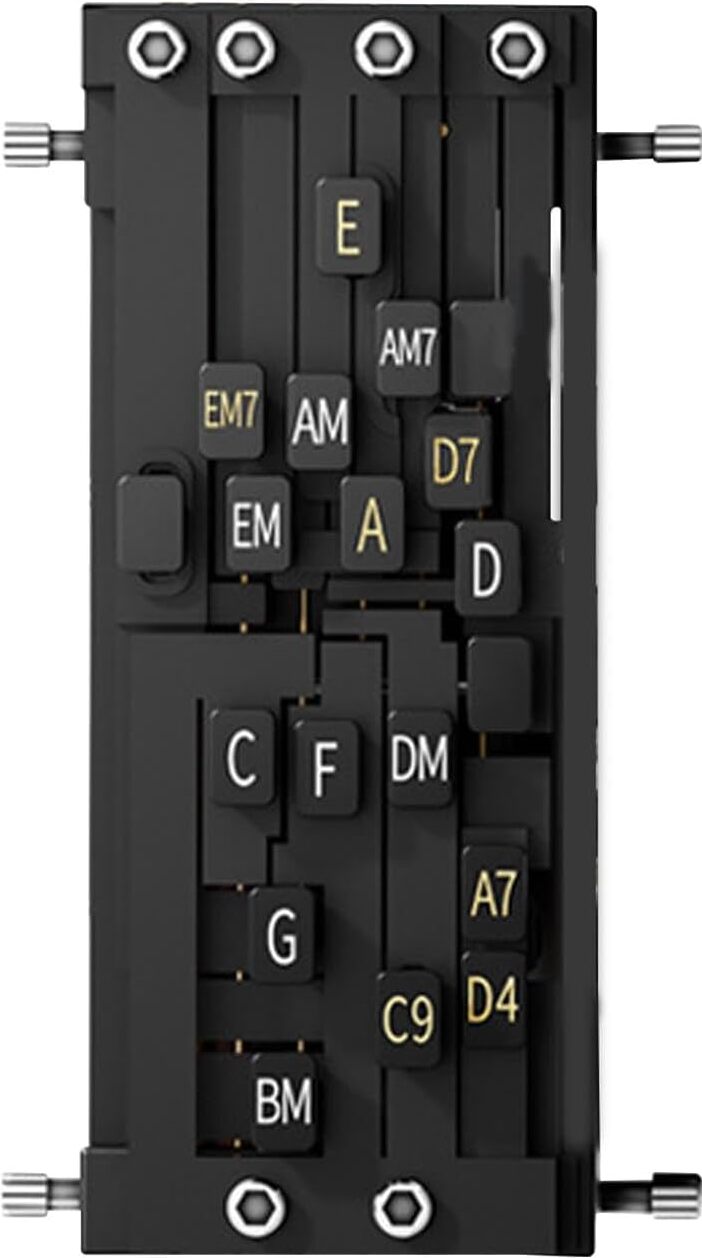 Zimtky Übungstool für Gitarren Akkorde,Gitarren Akkord Presser,Gitarren Akkord Trainer,Ein-Tasten-Akkord Übungswerkzeuge,Akkord-Lernsystem,Gitarrenlehrwerkzeug für Anfänger zur Verbesserung Spielfähigkeiten Z241025SDJLJJMY65