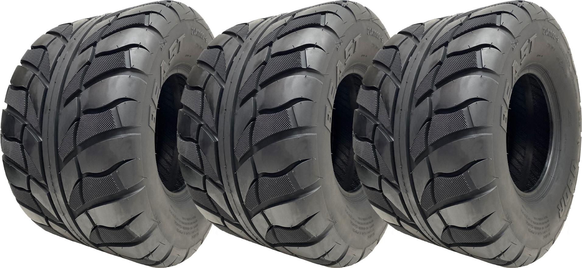 20x11.00-9 (275/50-9) OBOR Beast 6ply bezdušové pneumatiky 46N cestné (sada 3)