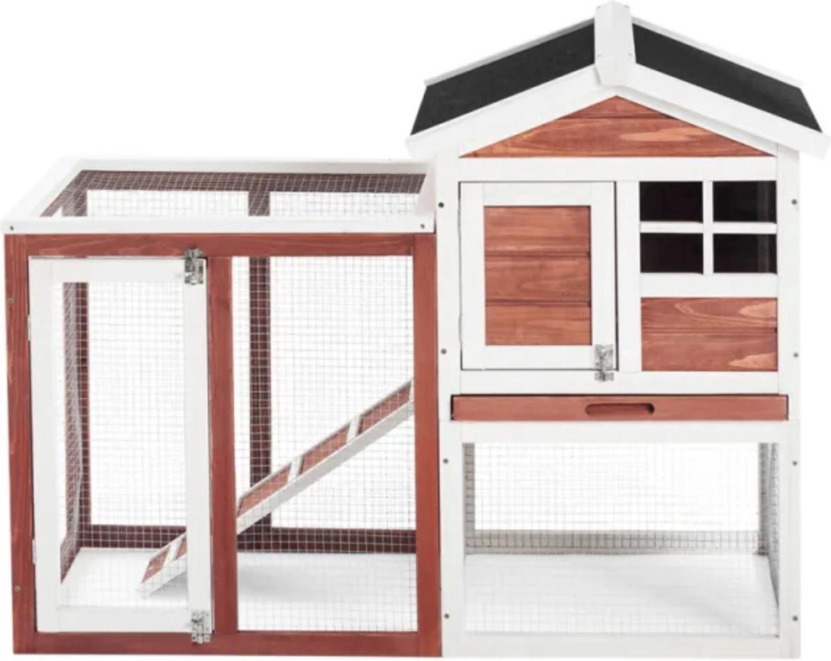 Bolt Edge Kleintierhaus – Holz – Für Nagetiere und Kaninchen – Innen- und Außenbereich