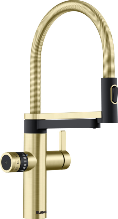 Blanco EVOL-S Pro Soda-Küchenarmatur, Satin Gold 527427