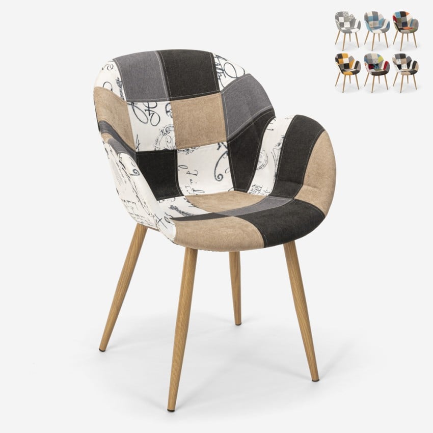 Poltrone Per Anziani Poltrona Relax Reclinabile Con Poggiapiedi | Tessuto Patchwork | Design Moderno E Comfort Poltrona Per Casa - 10