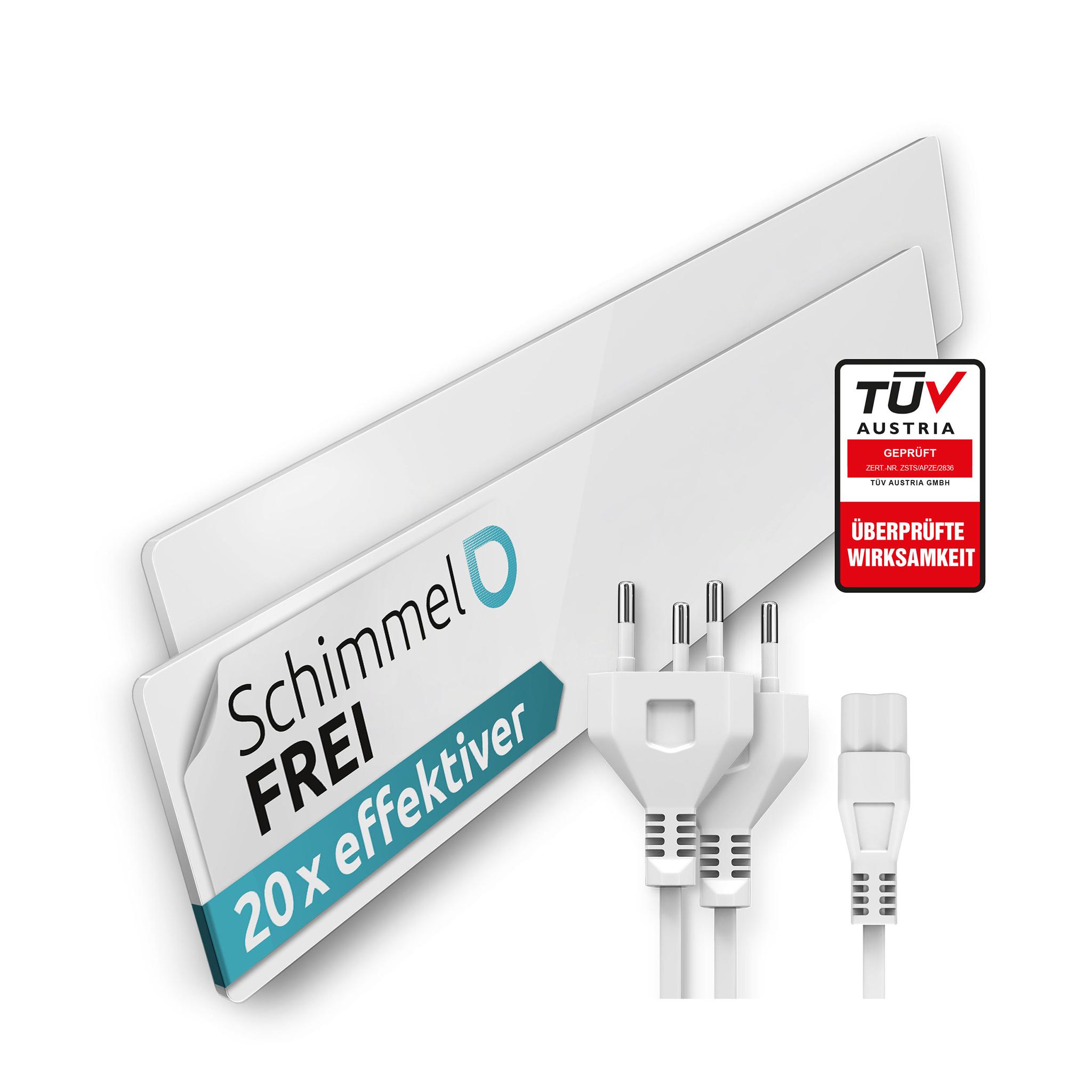 Schimmel Dry – 2er Set | Schimmelentferner für Wand & Bad | Ohne Chemie, dauerhaft schimmelfrei | Alternative zu Schimmelspray & Schimmelfarbe EGS-WHI-GL-SET