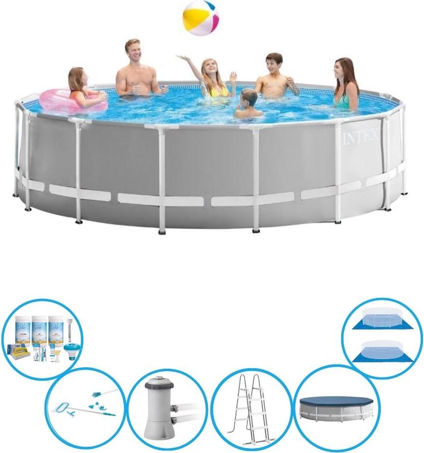 Rám bazéna Intex Prism - vrátane príslušenstva - 457x122 cm