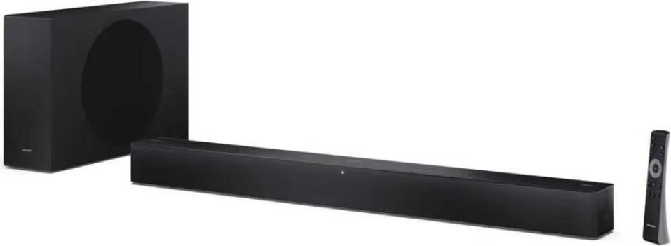 SHARP Sharp 2.1 Dolby Atmos/DTS Virtual:X Soundbar s tenkým bezdrôtovým subwooferom | HT-SBW310 | 330 W | Bluetooth | Čierna | Bezdrôtové pripojenie