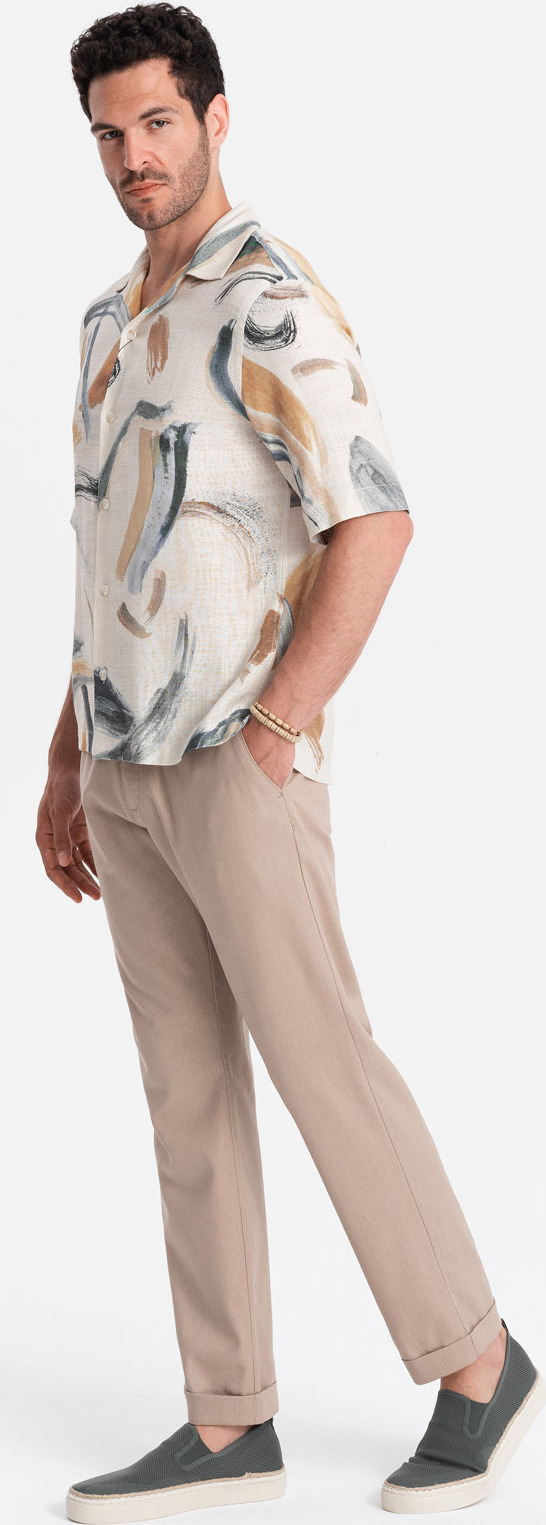 Ombre Clothing Chinos für Männer Embiid hellbraun S 400577