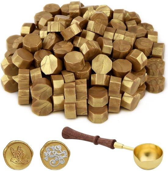 Famanu Wachssiegelset Gold - Vintage Wachssiegel mit 300 Perlen SHSHOP