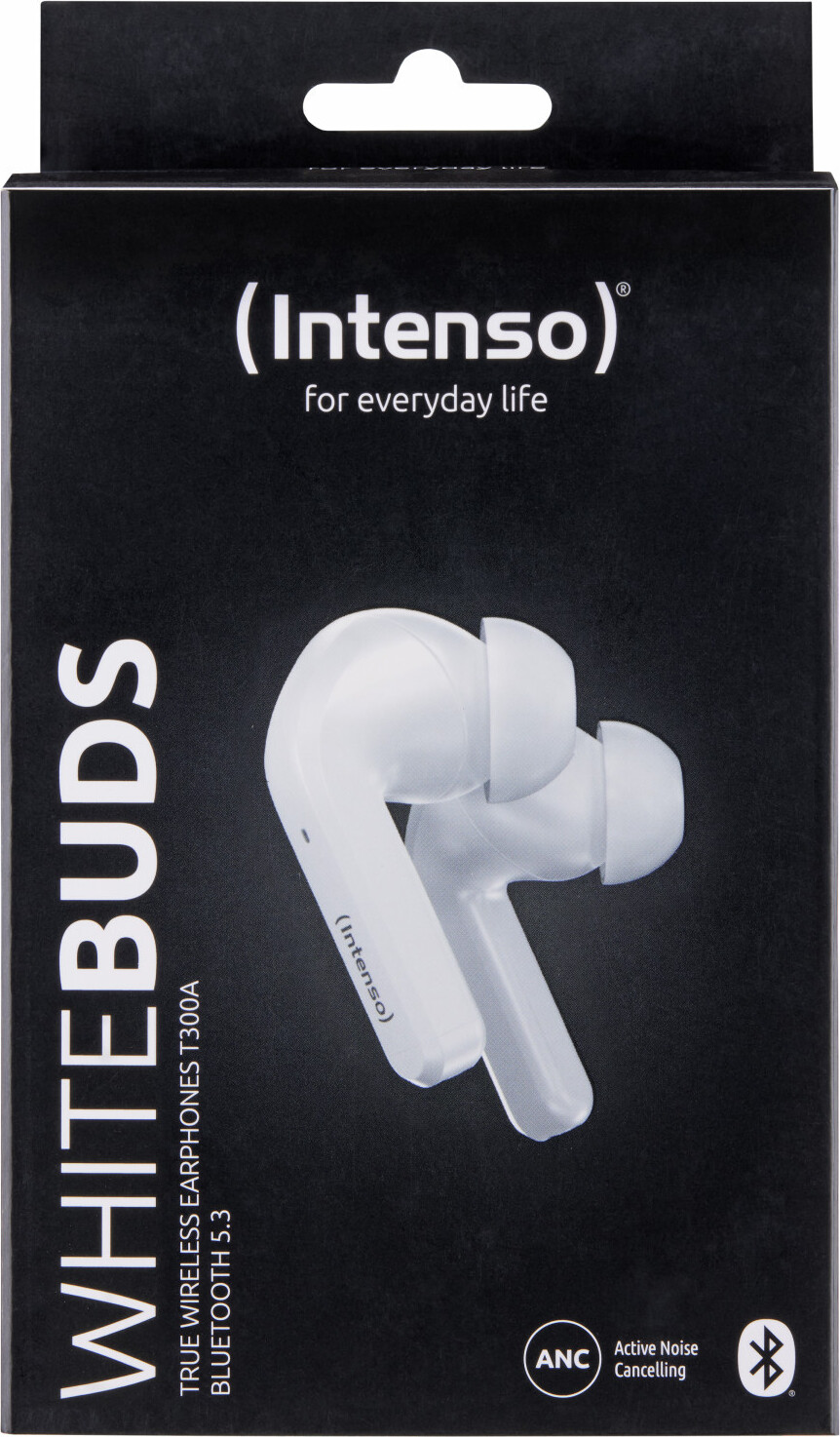 Intenso White Buds T302A Slúchadlá True Wireless Stereo (TWS) do uší hovory/hudba/šport/každodenný život USB Type-C Bluetooth White