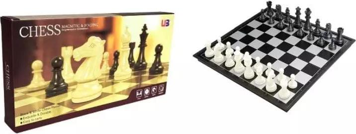 AHG W&K mbH Klassisches Magnet-Schachspiel 25 x 25 cm