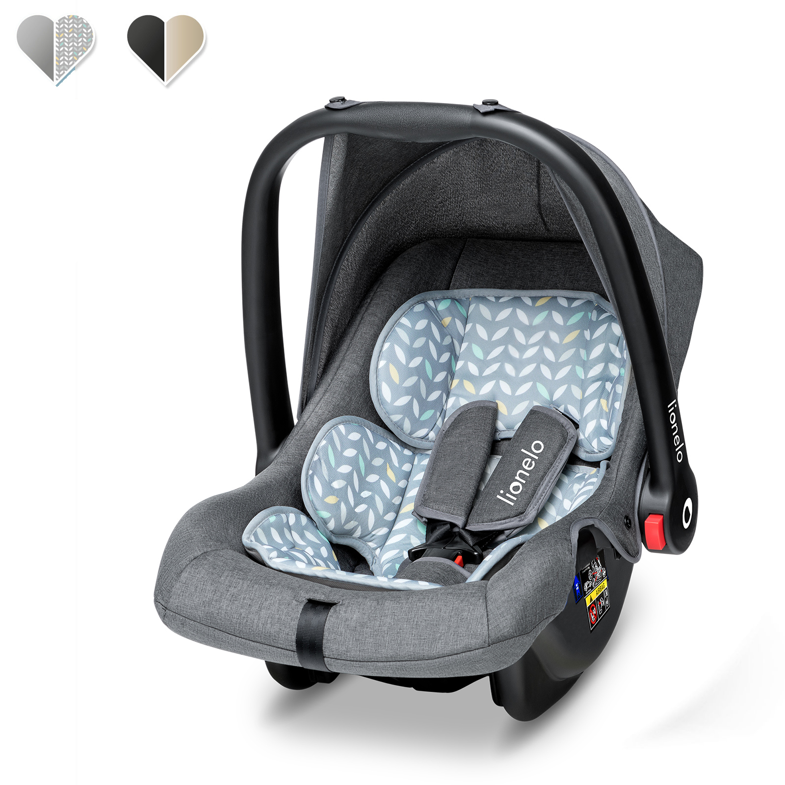 0-13 kg Kinderautositz Babyschale Autositz schwarz/weiß/blau Gruppe 0+ 