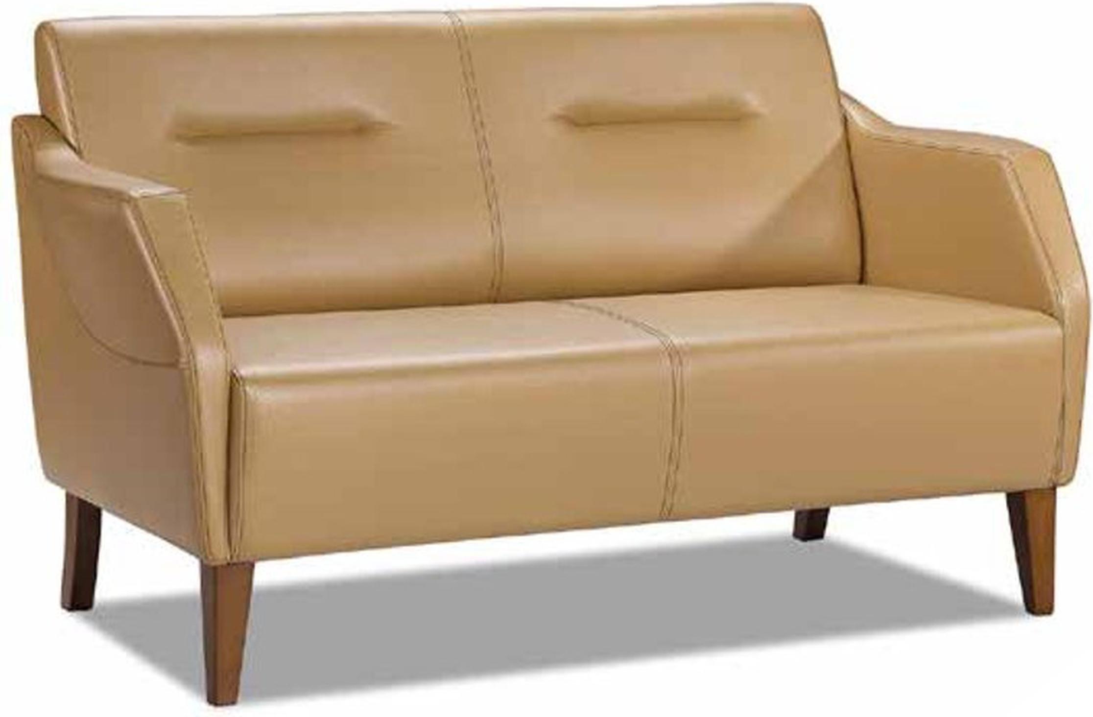 Modernes Wohnzimmermöbel Dreisitzer-Sofa 3 mit Lederpolsterung in Farbe beige