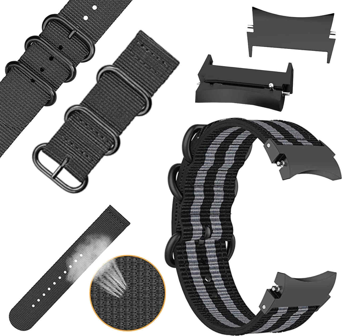 Pre Samsung Galaxy Watch FE 6 5 4 Normal Pro Classic Nylon Armband