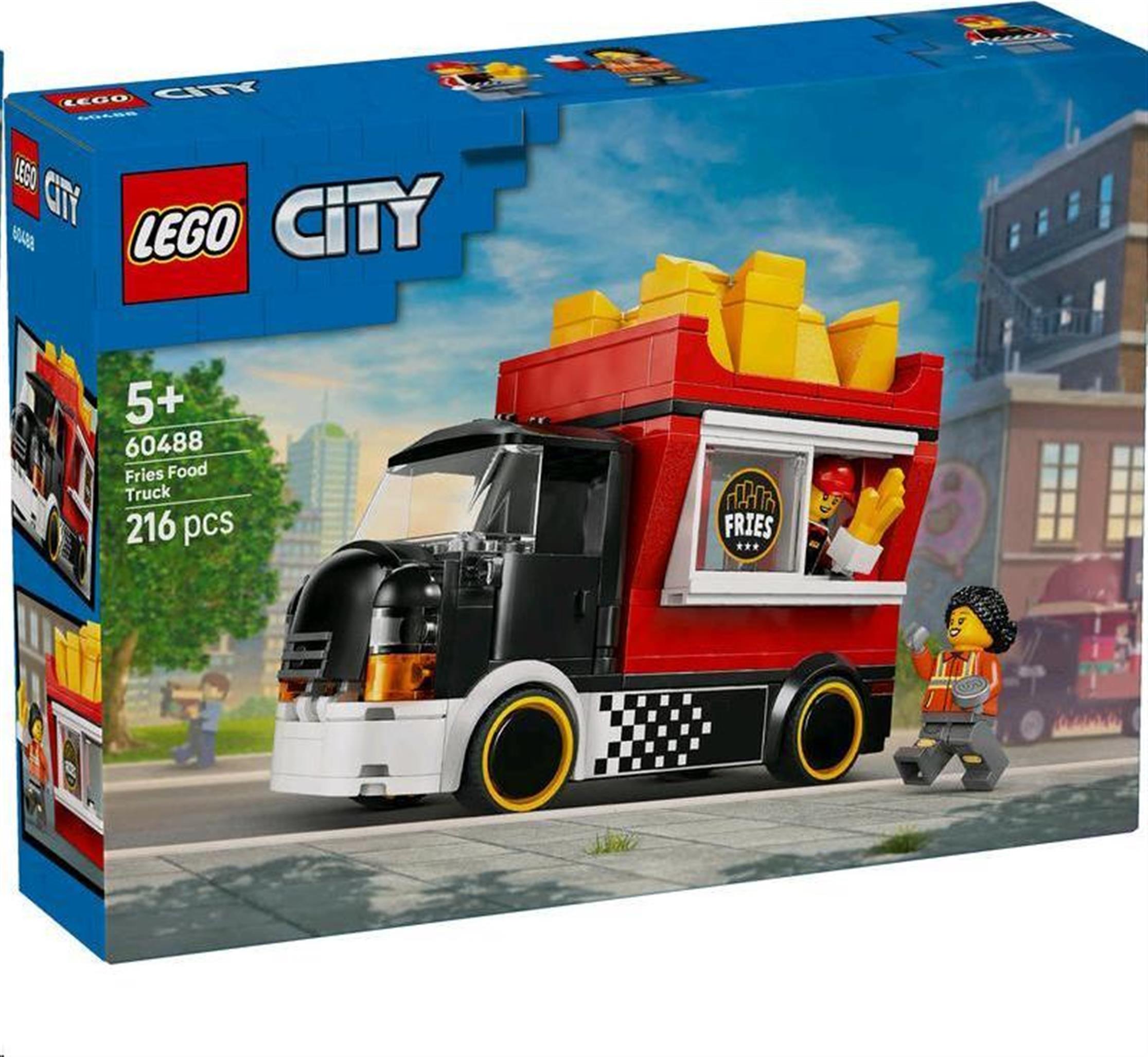 LEGO City Pojazdné občerstvenie s hranolkami, Stavebnica, 5 rok / roky, Plast, 216 kusov, 491 g