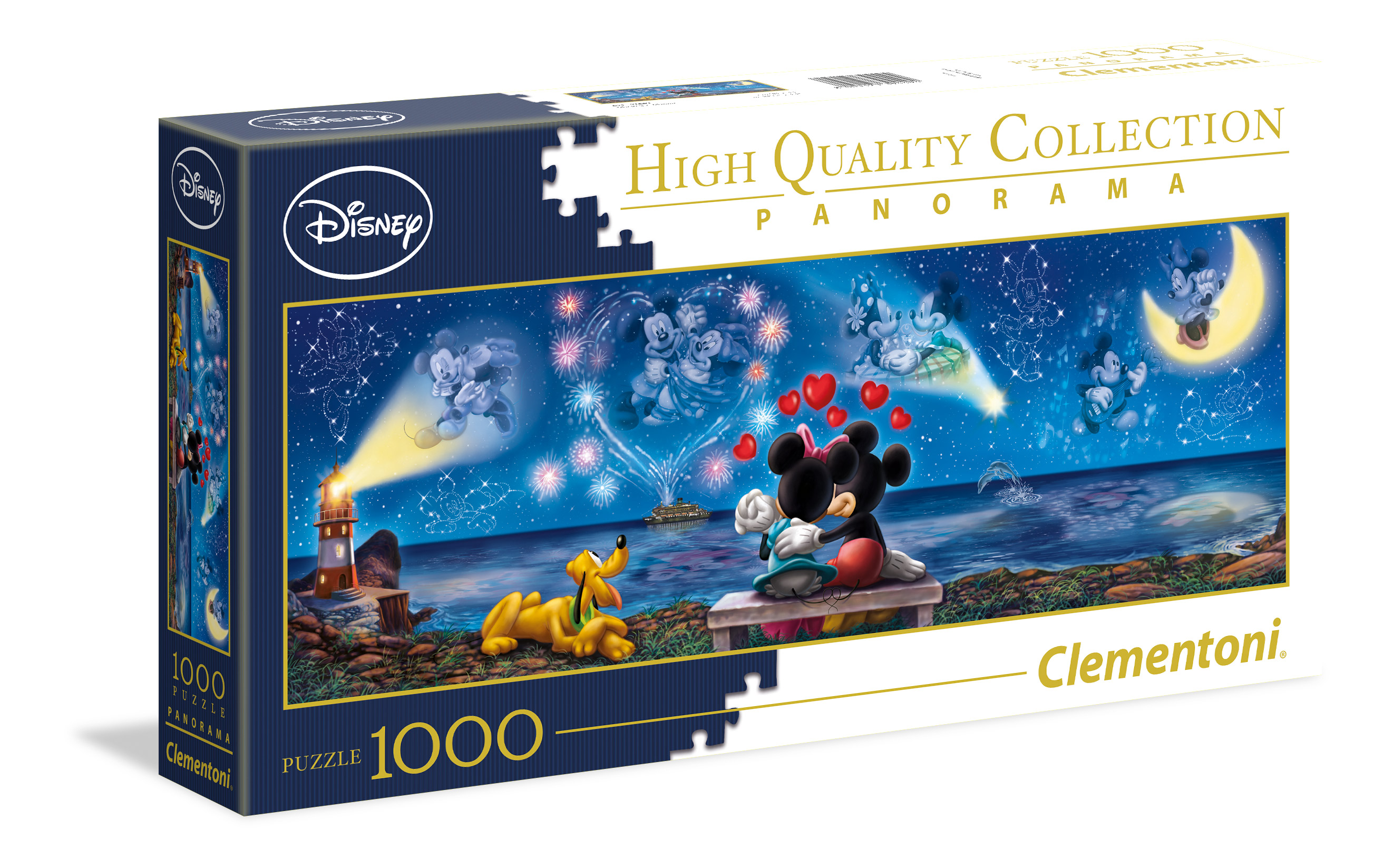 Clementoni 39449" Mickey und Minnie Puzzle Disney Panorama 1000 Teile 