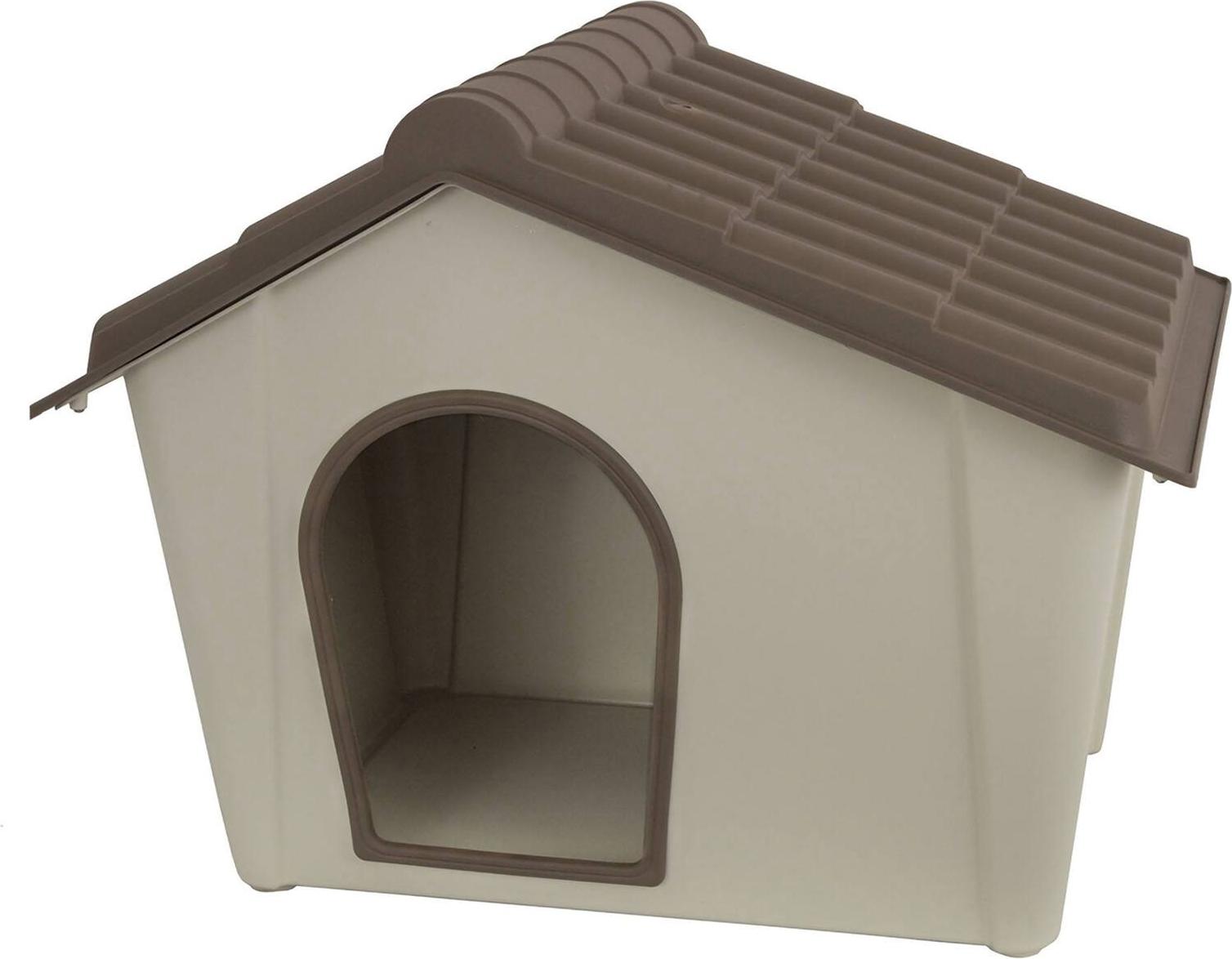 Dmora Zwinger Avalon, Haus für Hunde oder Katzen, Außen- oder Innenzwinger, 100 % Italy, Beige, 79 x 59 x 61 cm