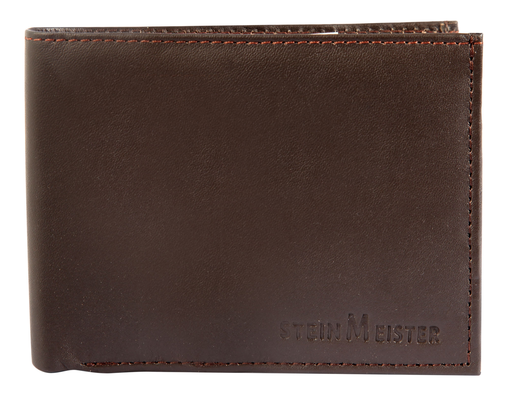 Steinmeister Herren Geldbörse aus Echtleder, Querformat