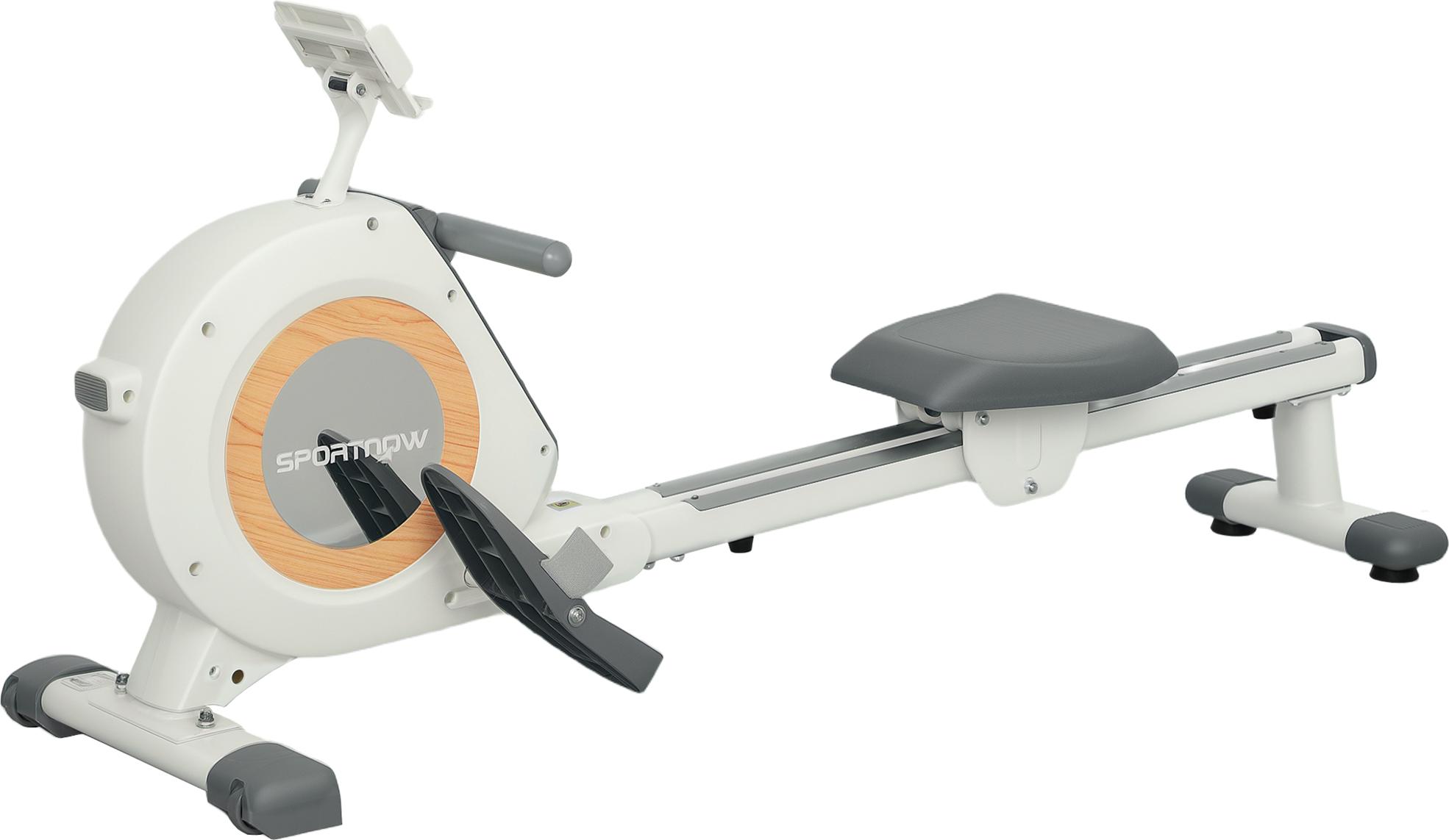 Rudergerät Heimtraining 16 Stufen LCD-Monitor Handyhalter 150 kg Belastbarkeit