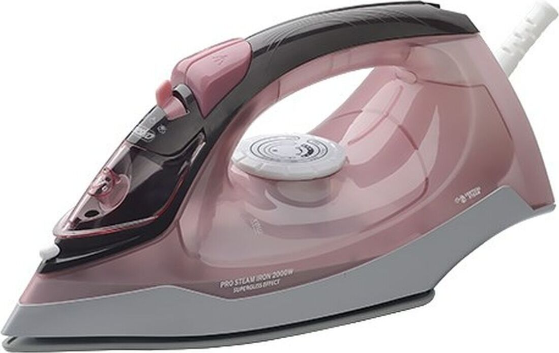 Mesko Home MS 5028 Bügeleisen Trocken- & Dampfbügeleisen Keramik-Bügelsohle 2600 W Grau, Pink, Weiß (MS 5028)