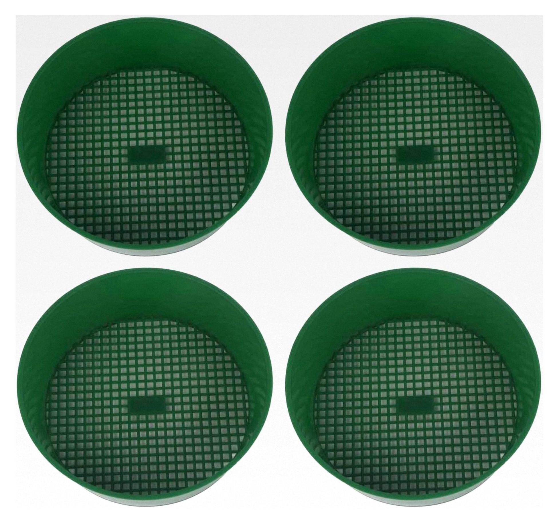 Markenlos 4er-Set Gartensieb aus Kunststoff für die Gartenarbeit, kleines Sieb-Filterwerkzeug für Heimpflanzen und Siebarbeiten