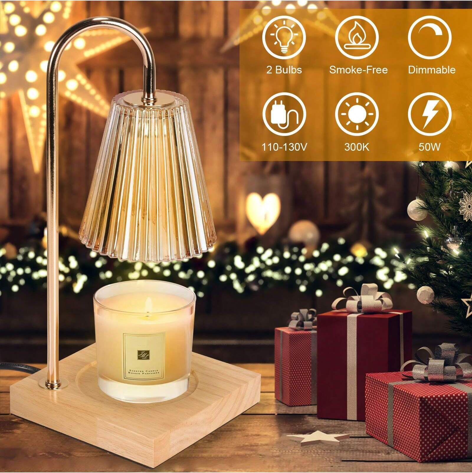 Lampe de chevet rose bougie chauffe-bougie électrique cire fondue créative lampe d'aromathérapie lampe de cire fondante bougie parfum fondant lampes de table (couleur : rose