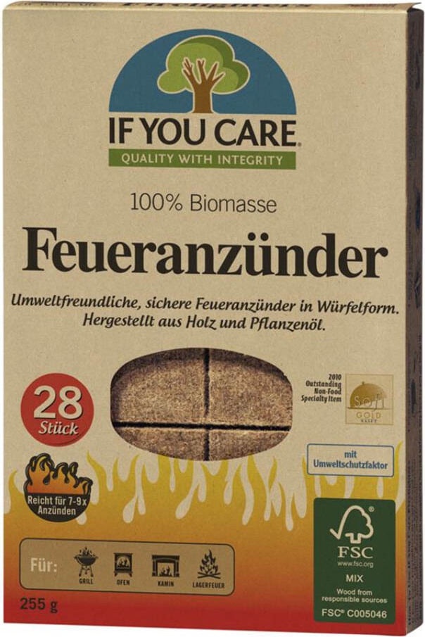 If you care Feueranzünder - 100% Biomasse
