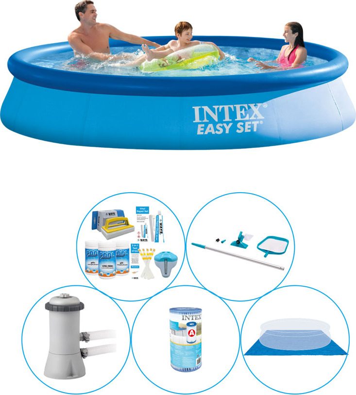 Bazén s príslušenstvom - 6 kusov - Intex Easy Set Round 366x76 cm