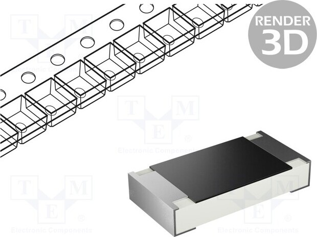 TNE 100x Widerst: thick film 1206 0,25W SMD ±5% 220k -55÷155°C RC1206JR-07220KL Widers _1GH_RC1206JR-07220K