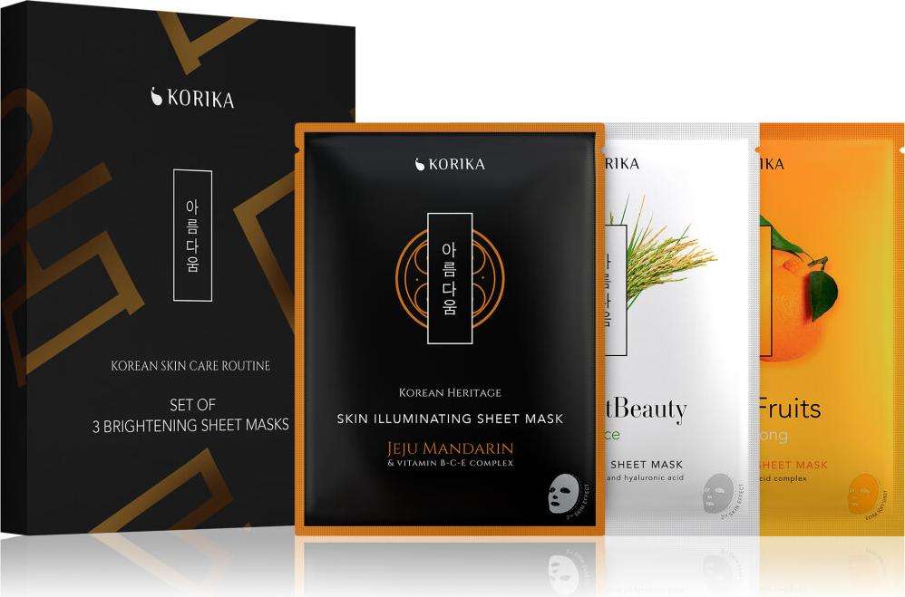 KORIKA Aufhellendes Tuchmasken-Set