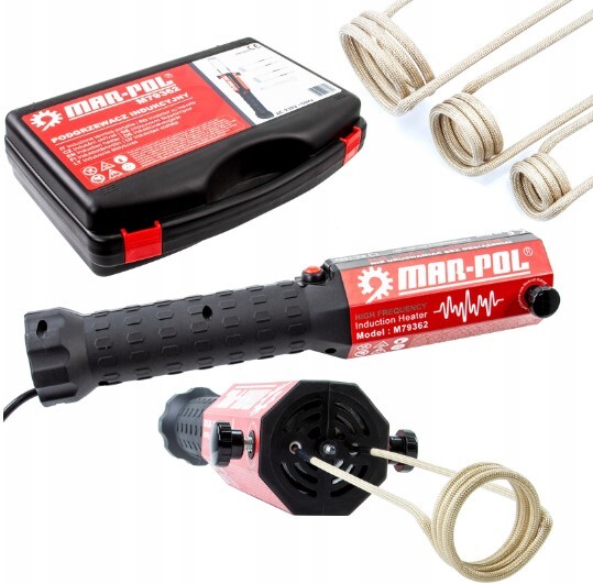 Mar-Pol Magnetisches Induktionsheizgerät-Set, 1100W Induktionsheizgerät, Bolzen-Induktionsheizgerät, Flammenloses Induktionsheizer-Bolzenentferner M79362
