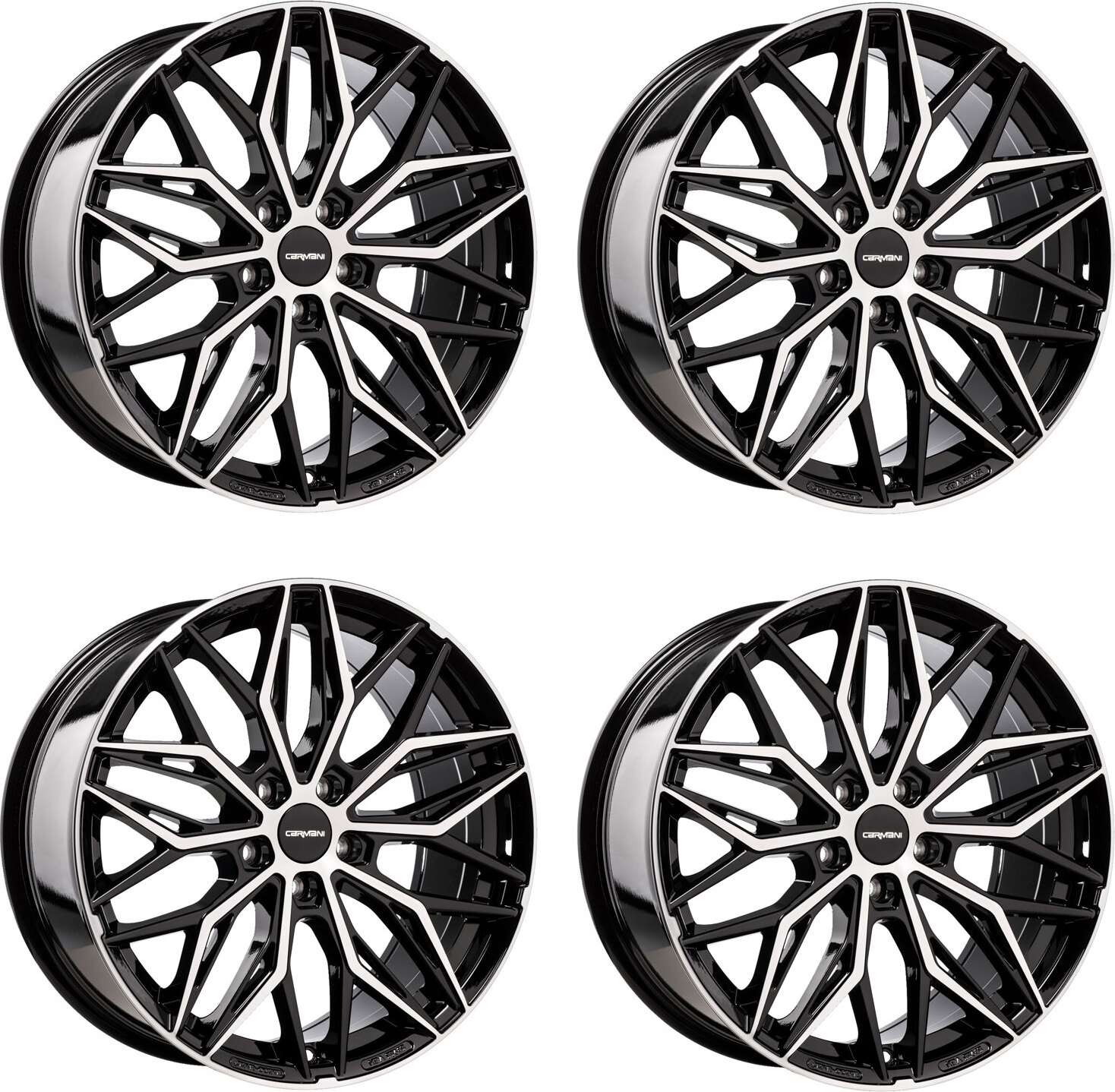 4 Carmani Felgen 26 Max 8.0x18 ET30 5x112 SWFP für BMW 2er Reihe 3er Reihe 4er Reihe 5er Reihe 6er Reihe 7er Reihe 4-CA260818H730BP