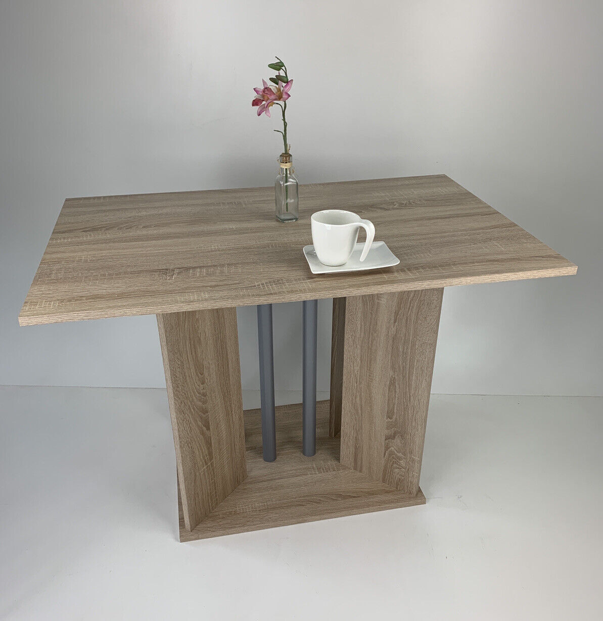 Möbel SD Esstisch Atlantis 2 Sonoma Eiche hell Sägerau 110x70cm NEU 20230802