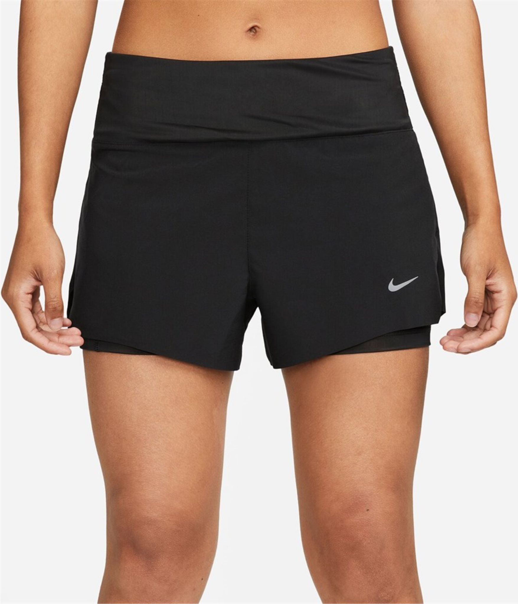NIKE W NK SWIFT DF MR 3IN 2N1 SHORT cinnamon cinnamon XS DX1029