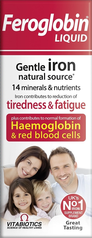 Vitabiotics Feroglobin Liquid Feroglobina w pynie suplement diety, 200 ml