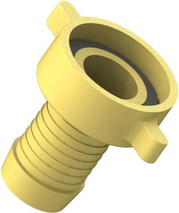 Js Ms-Schlauchverschraub.,Schwer 2-Teilig,Flachdichtend,1"X1 1/4"