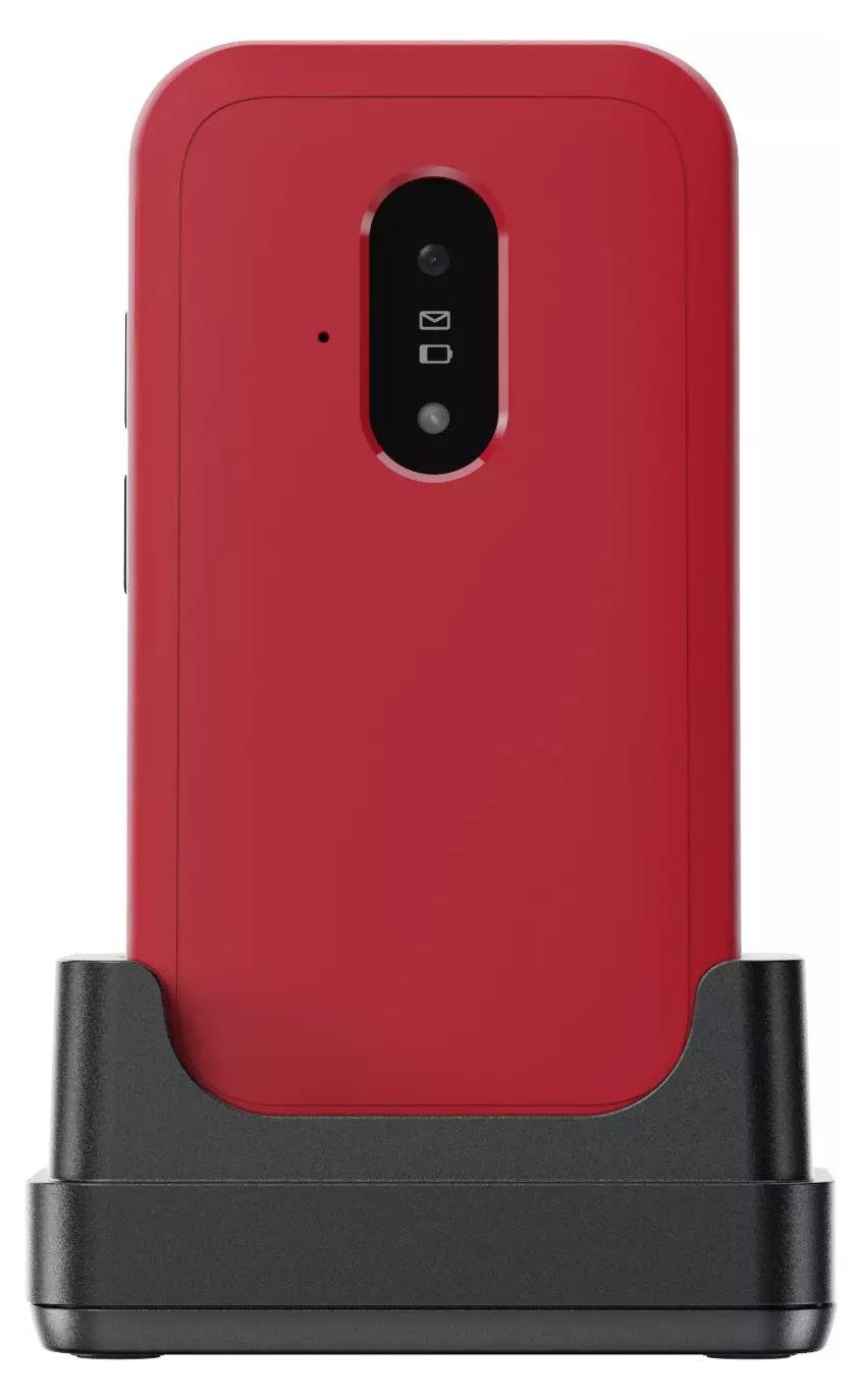 Doro Leva E22, Vyklápací, Single SIM, 7,11 cm (2.8"), 0,3 MP, 1150 mAh, Červená, Biela