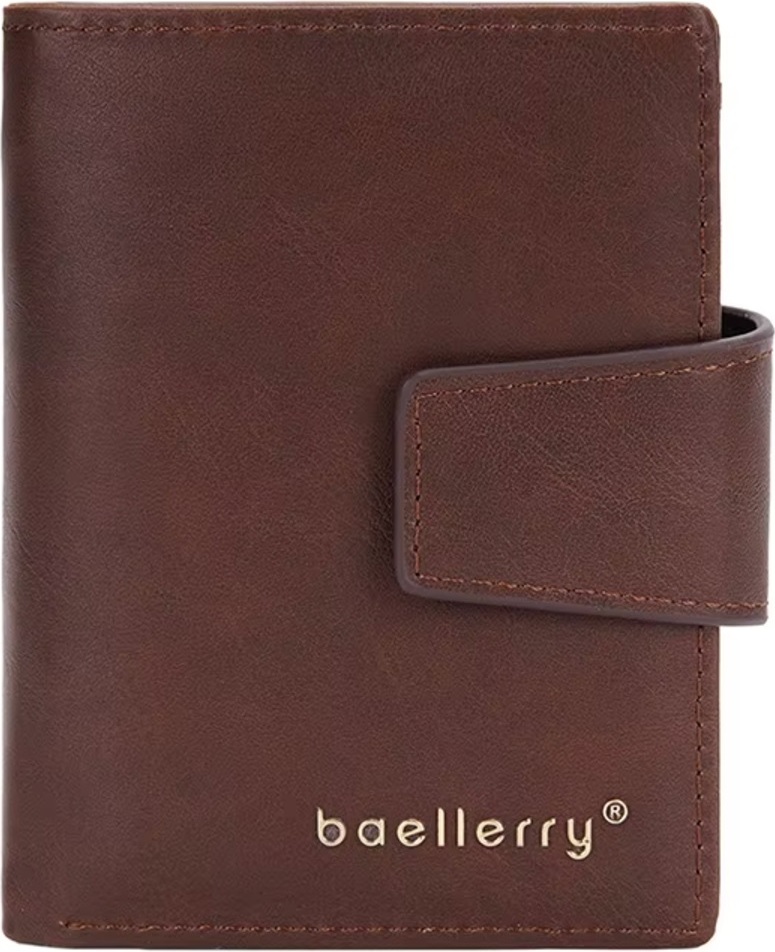 Herren Geldbörse Baellerry Jackob - Elegante Dunkelbraune Geldbörse mit RFID Schutz KP35616