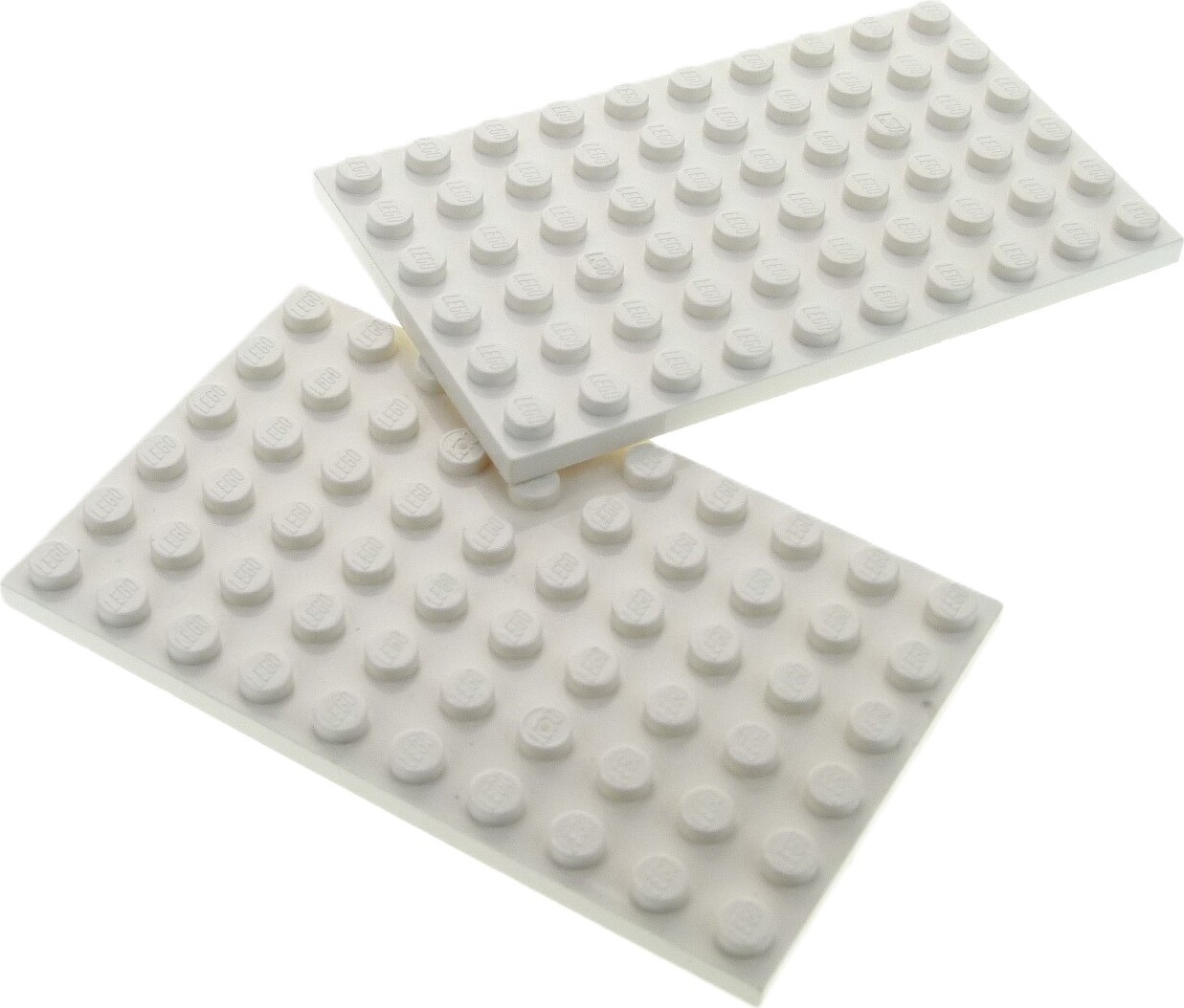 2x stavebnica Lego 6x10 biela Základná doska Star Wars 5891 70812 9525 3033