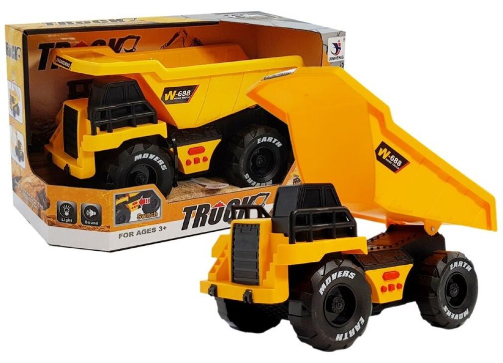 Leantoys Geräusche und Lichter des Friktions-Dumper