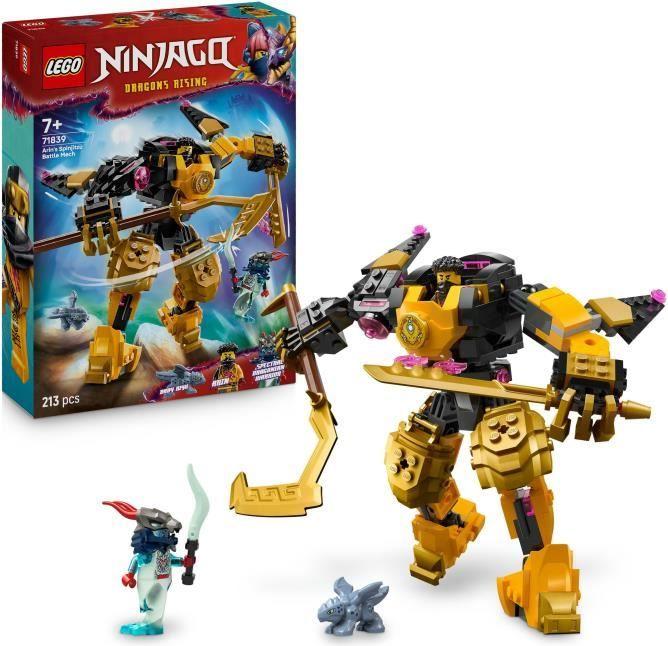 LEGO NINJAGO Arinina robotická spinjitzu 71839, stavebnice, 2 minifigúrky, od 7 rokov, pohyblivý robot