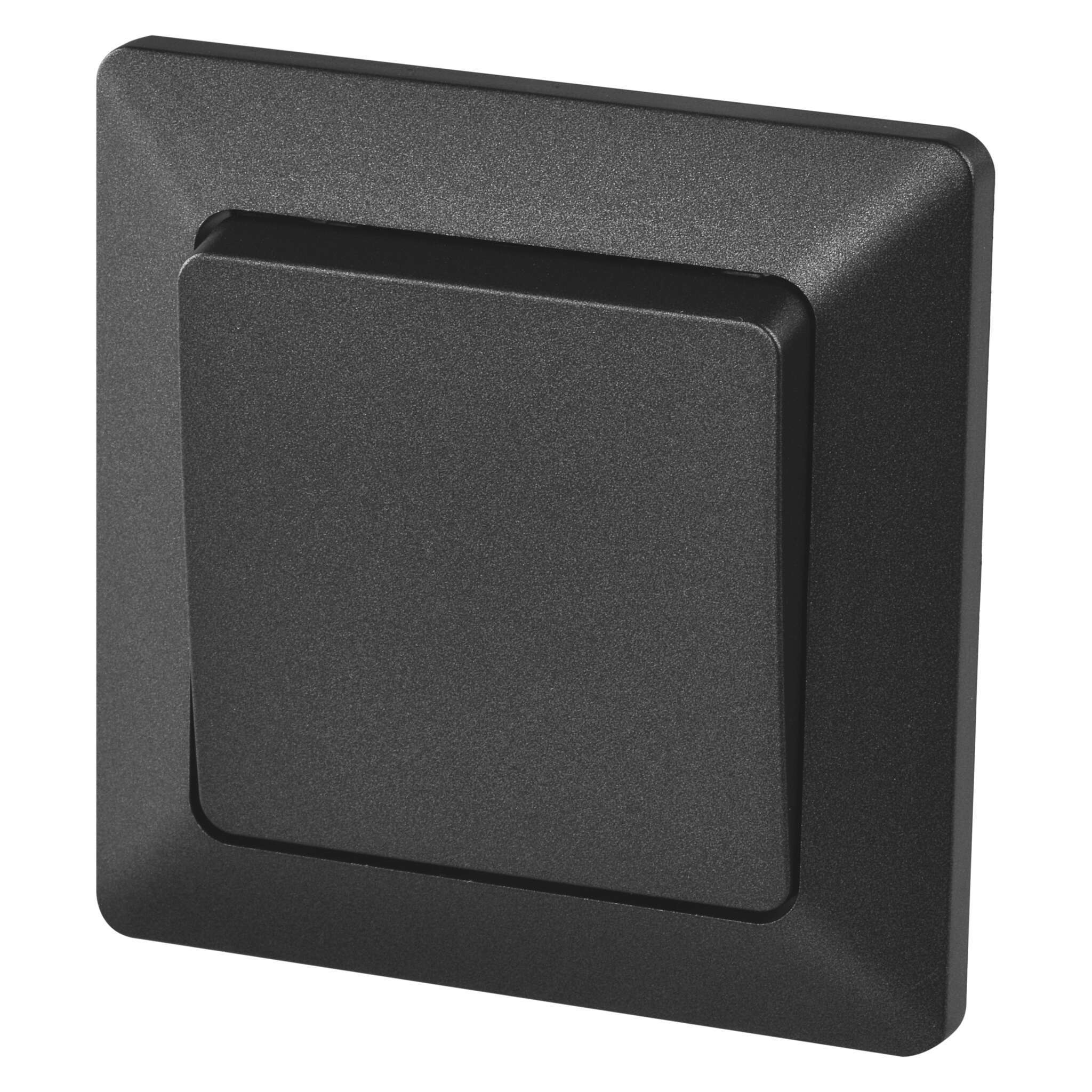 EMOS Wechselschalter schwarz/anthrazit, Lichtschalter mit einer Wippe, 250  V~/10 AX, Kunststoff, ohne Unterputzdose, Schutzklasse IP20 für Innen :  : Baumarkt