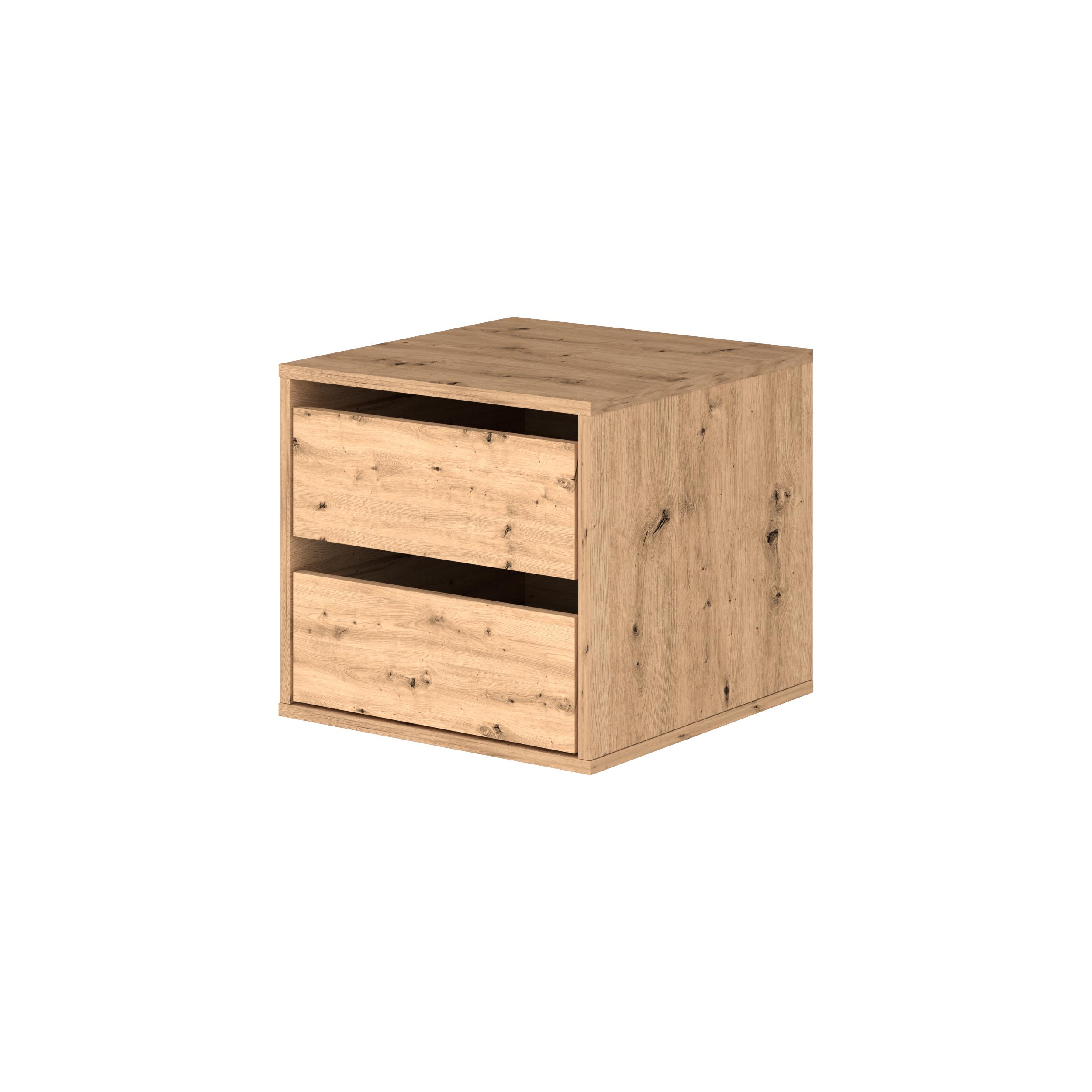 VISION PRO Kommode Votan 2 Schubladen – Schubladenmodul mit Vollauszug – vielseitig einsetzbar -