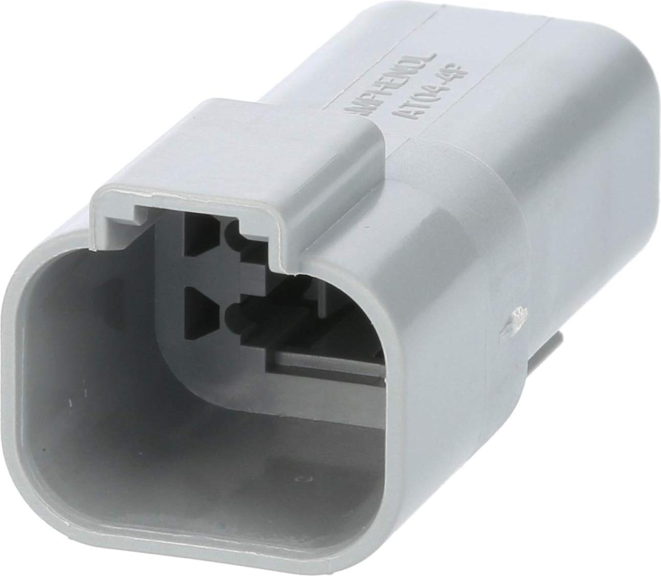 Amphenol AS-4SM 109 Kabelstecker AT-Serie Stift, 4-polig, Crimpanschluss Isolationsdurchmesser 2,24mm - 3,68mm, AT04-4P