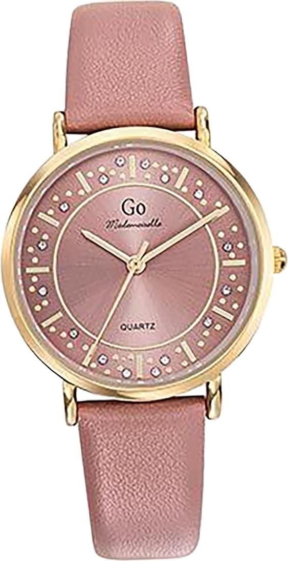 Girl Only dámske náramkové hodinky ružové analógové Mademoiselle s koženým remienkom D2UGO699602