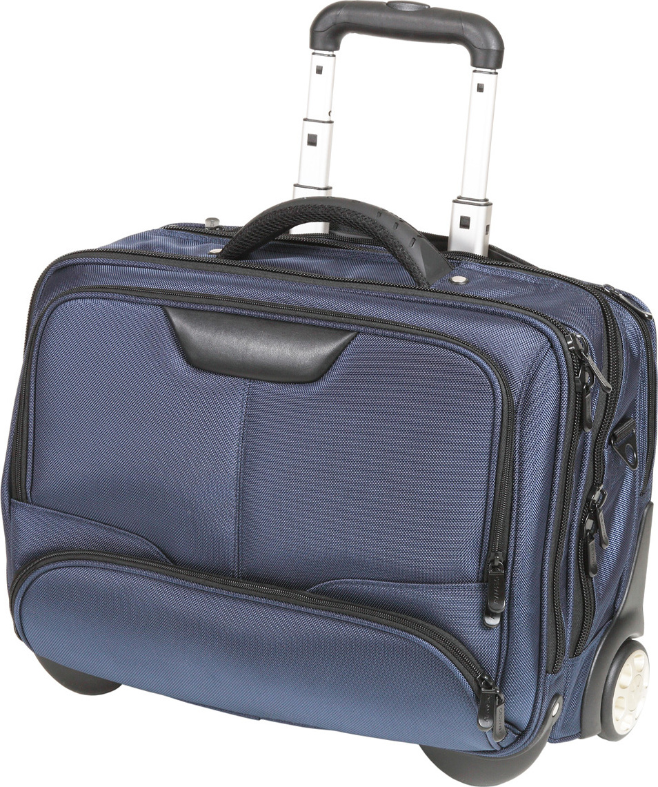 Dermata Laptop Akten Pilotenkoffer Schulter Umhänge Rollen Trolley Blau 47 cm Bowatex Laptop Akten Pilotenkoffer Schulter Rollen Trolley Blau 47 cm Bowatex